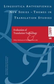 Tapa de Evaluation Of Translation Technology