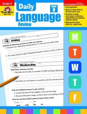 Tapa de Daily Language Review