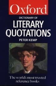 Tapa de The Oxford Dictionary Of Literary Quotations