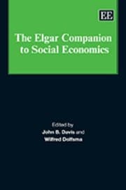 Tapa de The Elgar Companion To Social Economics