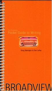Tapa de The Broadview pocket guide to writing
