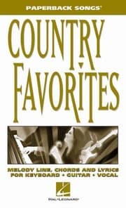 Tapa de Country Favorites Melody Line Chords And Lyrics For Keyboard Guitar Vocal