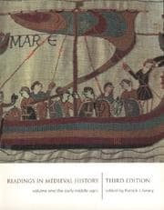 Tapa de Readings in Medieval History 3/e Volume I