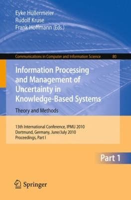 Tapa de Information Processing And Management Of Uncertainty In Knowledgebased Systems