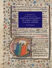 Tapa de A Descriptive Catalogue Of The Medieval Manuscripts Of Corpus Christi College Oxford