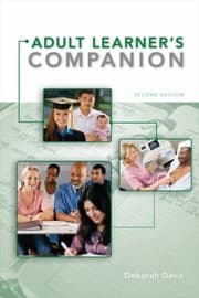 Tapa de The Adult Learners Companion A Guide For The Adult College Student
