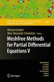 Tapa de Meshfree Methods For Partial Differential Equations V