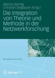 Tapa de Die Integration Von Theorie Und Methode In Der Netzwerkforschung