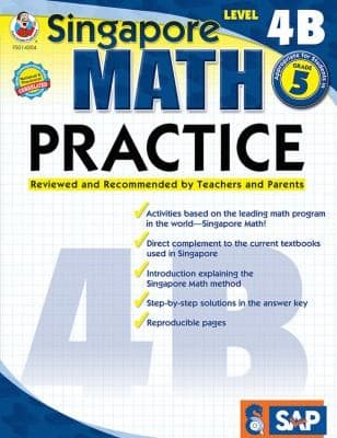 Tapa de Singapore Math Practice Level 4B Grade 5
            
                Singapore Math Practice