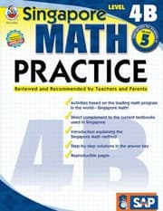 Tapa de Singapore Math Practice Level 4B Grade 5
            
                Singapore Math Practice