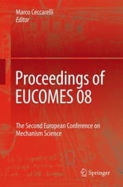 Tapa de Proceedings Of The Eucomes 08 The Second European Conference On Mechanism Science