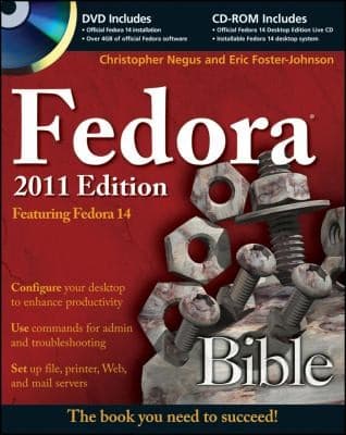 Tapa de Fedora Bible Featuring Fedora Linux 14