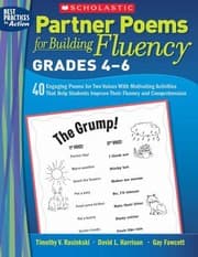 Tapa de Partner Poems For Building Fluency 40 Engaging Poems For Two Voices With Motivating Activities That Help Students Improve Their Fluency And Comprehension
