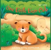 Tapa de One Little Lion Cub And Her Friends A Pushing Turning Counting Book
