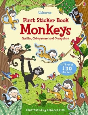 Tapa de Monkeys
Usborne First Sticker Books