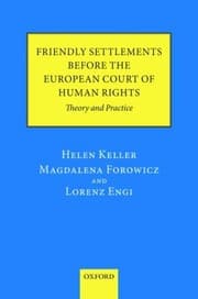 Tapa de Friendly Settlements Before the European Court of Human Rights