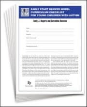 Tapa de Early Start Denver Model Curriculum Checklist for Young Children with Autism