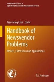 Tapa de Handbook of Newsvendor Problems
            
                International Series in Operations Research  Management Science