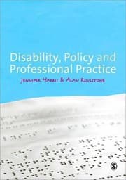 Tapa de Disability Policy And Professional Practice