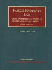 Tapa de Gallanis Family Property Law Cases and Materials 5th