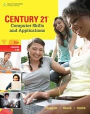 Tapa de Century 21 Computer Skills And Applications