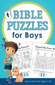 Tapa de Bible Puzzles For Boys Hours Of Fun For Ages 710