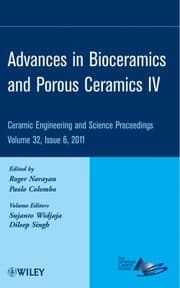 Tapa de Advances In Bioceramics And Porous Ceramics Iv A Collection Of Papers Presented At The 35th International Conference On Advanced Ceramics And Composites January 2328 2011 Daytona Beach Florida