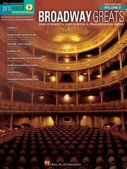 Tapa de Broadway Greats With CD Audio
            
                Hal Leonard Pro Vocal Numbered