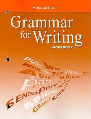 Tapa de Grammar for Writing Workbook Grade 9