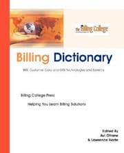 Tapa de Billing Dictionary BSS Customer Care OSS Technologies and Systems