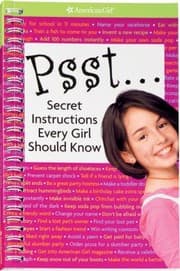 Tapa de Psst Secret Instructions Every Girl Should Know
            
                American Girl Paperback