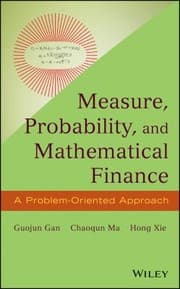 Tapa de Measure Probability And Mathematical Finance A Problemoriented Approach