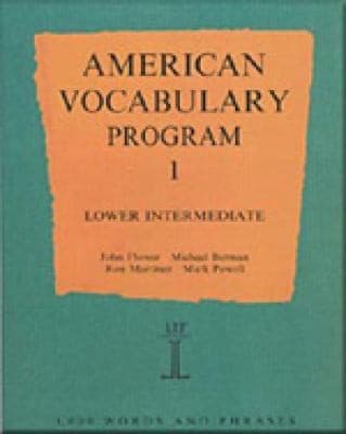 Tapa de American Vocabulary Program