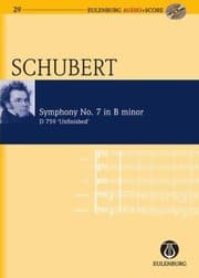 Tapa de Schubert Symphony No 7 in B Minor D 759 Unfinished With CD Audio
            
                Eulenburg AudioScore