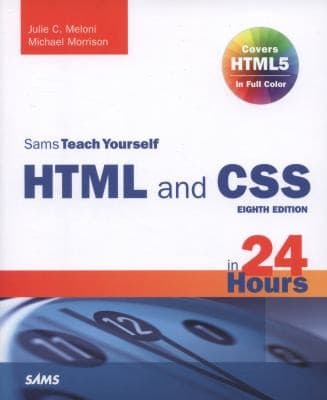 Tapa de Sams Teach Yourself Html And Css In 24 Hours