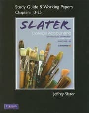 Tapa de College Accounting Study Guide Working Papers Ch 1325
