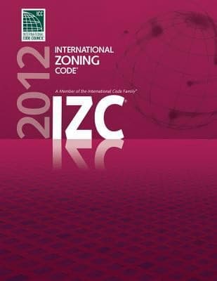 Tapa de International Zoning Code 2012