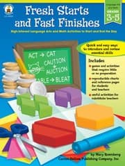 Tapa de Fresh Starts And Fast Finishes High Interest Language Arts And Math Activities To Start And End The Day