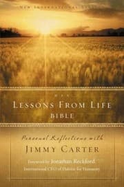 Tapa de Niv Lessons From Life Bible Personal Reflections With Jimmy Carter