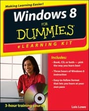 Tapa de Windows 8 Elearning Kit For Dummies