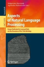 Tapa de Aspects Of Natural Language Processing Essays Dedicated To Leonard Bolc On The Occasion Of His 75th Birthday