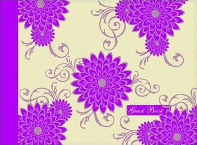 Tapa de Pink Flower Guest Book