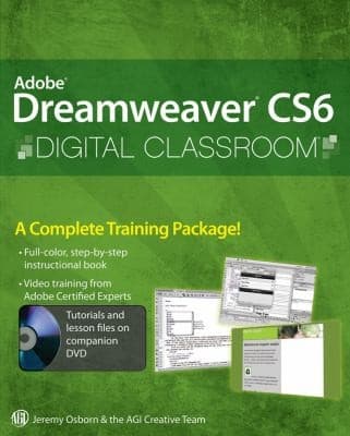 Tapa de Adobe Dreamweaver Cs6 Digital Classroom