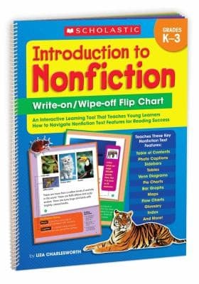 Tapa de Introduction To Nonfiction Writeon Wipeoff Flip Chart An Interactive Learning Tool That Teaches Youngsters How To Navigate Nonfiction Text Features For Reading Success