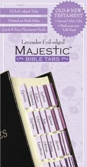 Tapa de Majestic Lavender Bible Tabs