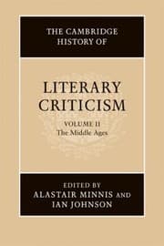 Tapa de The Cambridge History Of Literary Criticism