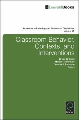 Tapa de Classroom Behavior Contexts And Interventions