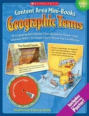 Tapa de Content Area Minibooks Geographic Terms 15 Engaging Minibooks That Students Read And Interact With To Really Learn About Key Landforms
