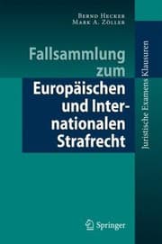 Tapa de Fallsammlung Zum Europischen Und Internationalen Strafrecht