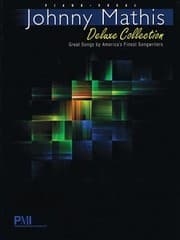 Tapa de Johnny Mathis Deluxe Collection Great Songs By Americas Finest Songwriters Piano Vocal Guitar